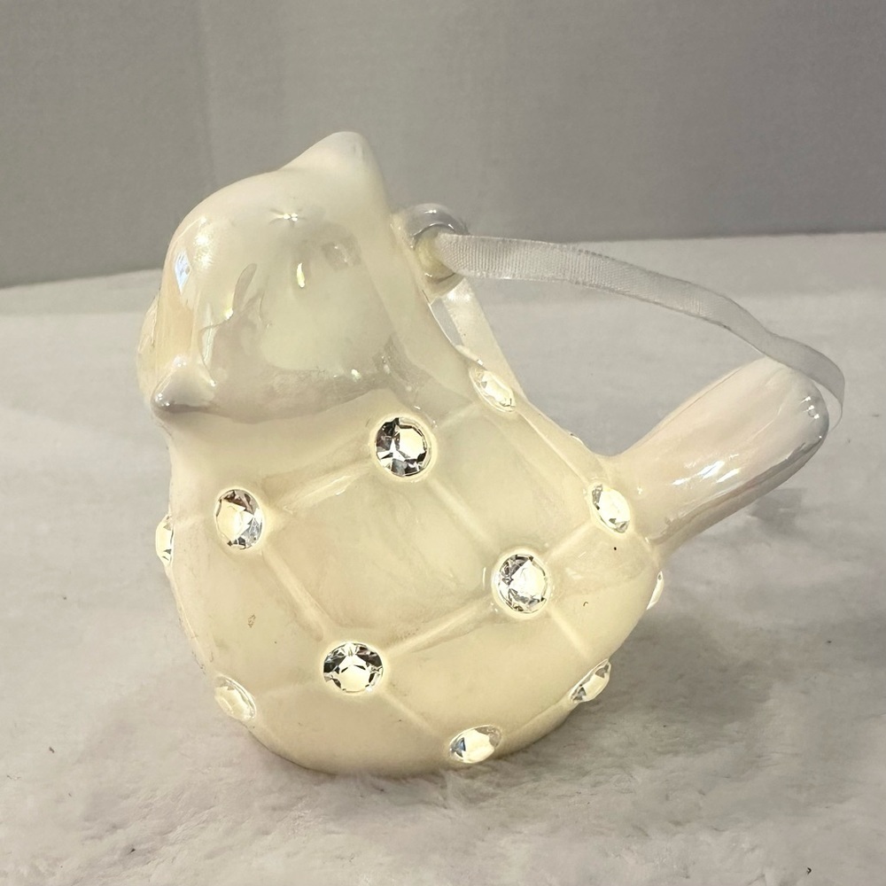 Color Morphing or White Light Up Porcelain Cardinal Ornament Valerie Parr Hill